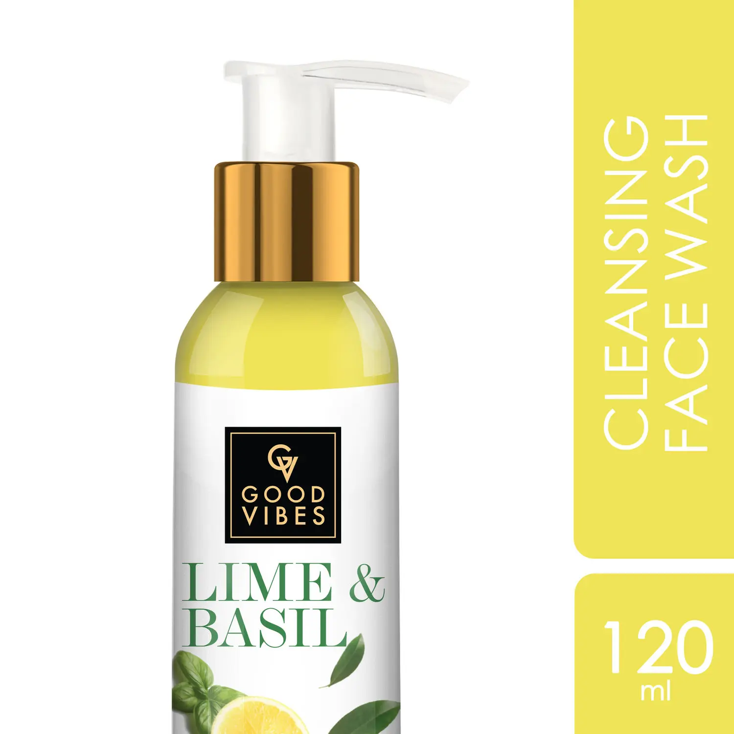 Good Vibes Cleansing Face Wash - Lime & Basil (120 ml)