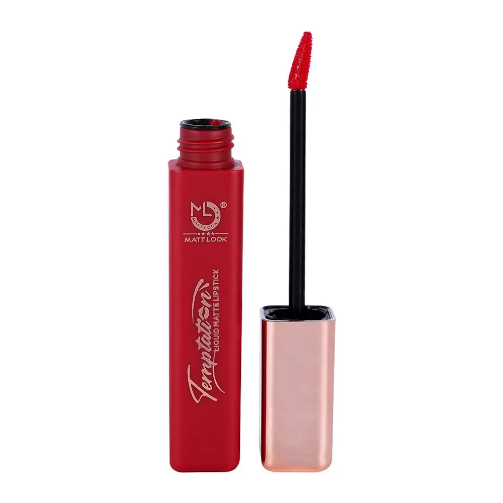 Matt look Lip Makeup Temptation Liquid Matte Lipstick - Red Velvet