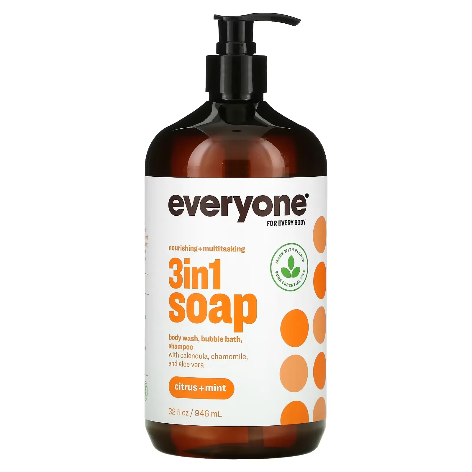 3 In 1 Soap, Citrus + Mint, 32 fl oz (946 ml)