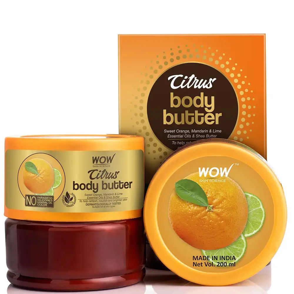 WOW Skin Science Citrus Body Butter,  200 ml  for All Skin Types