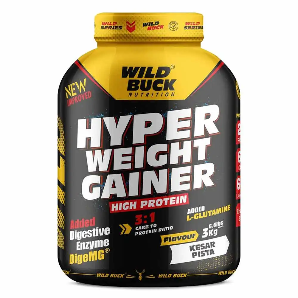 Wild Buck Hyper Weight Gainer,  6.6 lb  Kesar Pista