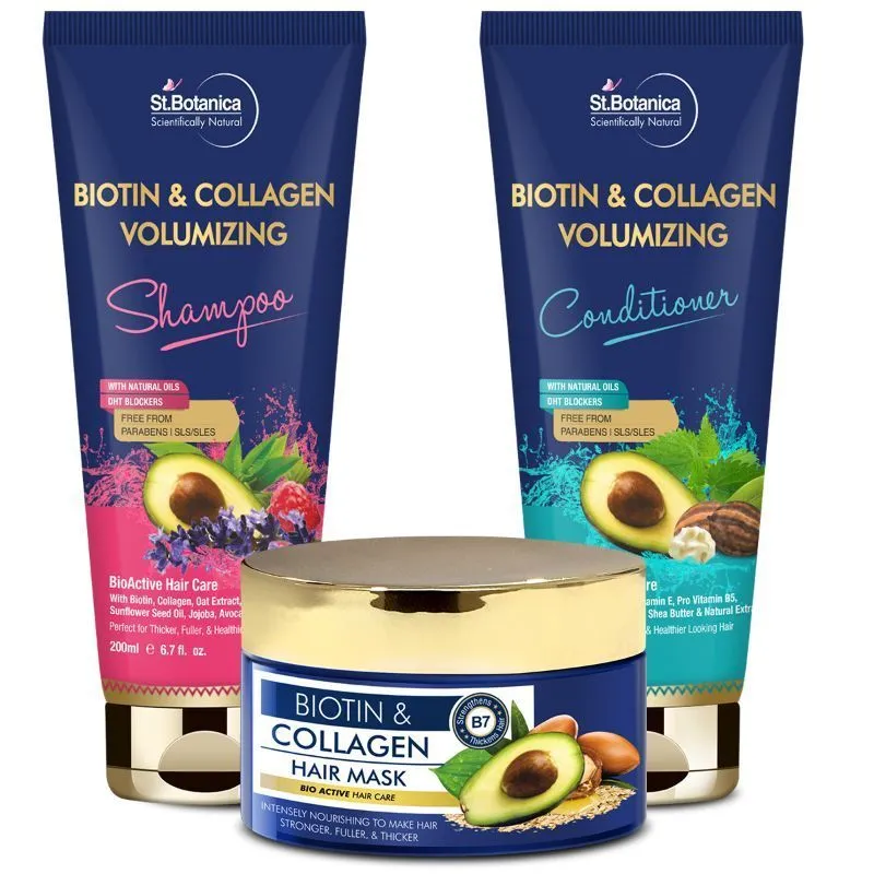 St.Botanica Biotin And Collagen Shampoo + Conditioner + Hair Mask