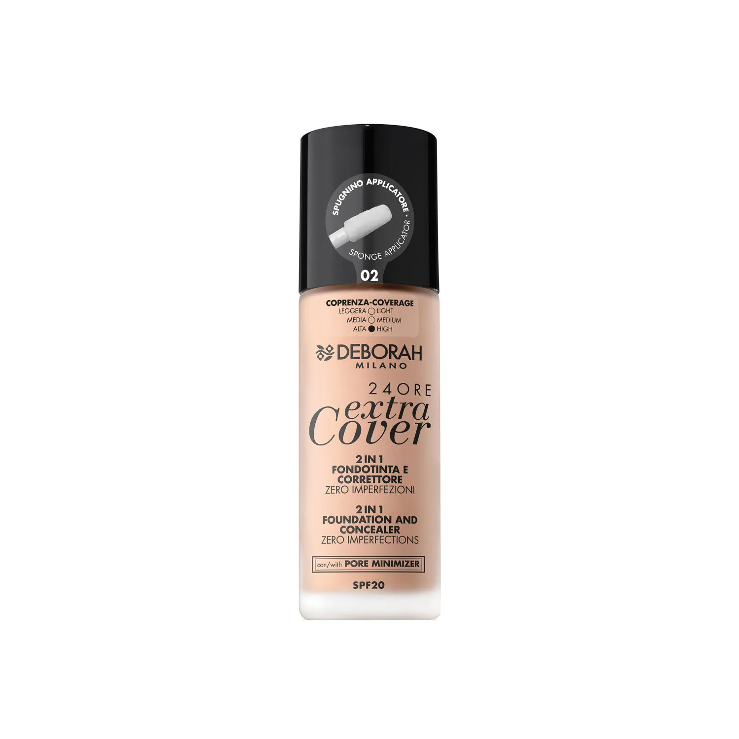 Deborah Milano 24Ore Extra Cover Foundation - 02 Beige