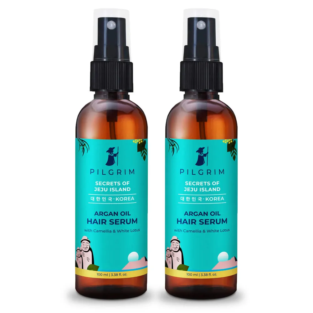 Pilgrim Reduces Frizz & Split Ends Argan Oil Hair Serum - Pack of 2