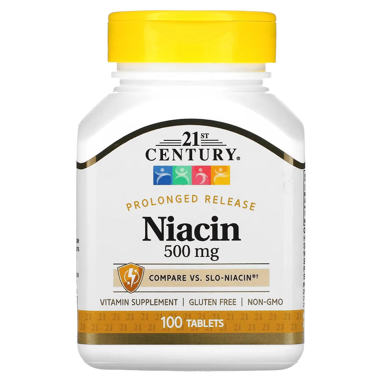 Niacin, Prolonged Release, 500 mg, 100 Tablets