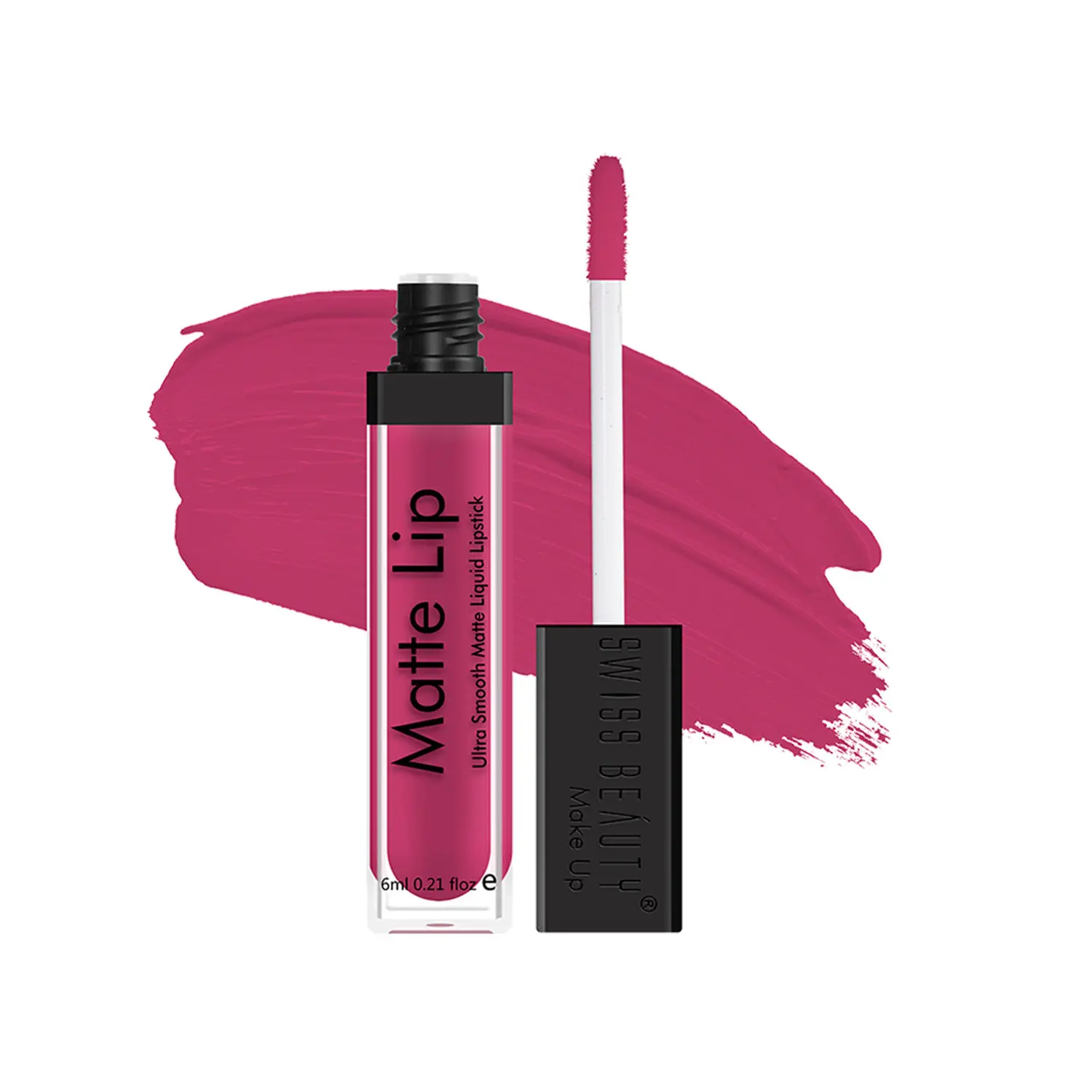 Swiss Beauty Ultra Smooth Matte Lip Liquid Lipstick 30 Fuschsia Pink (6 ml)