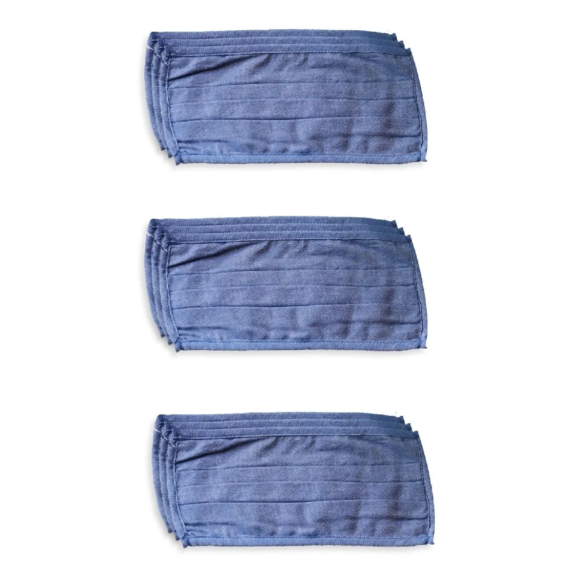 Bellofox 3-Ply Blue Navy Cotton Face Mask Pack Of 9