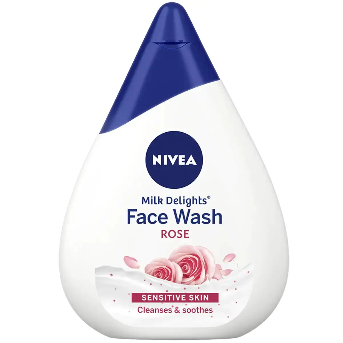 Nivea Face Wash, Milk Delights Caring Rosewater, Sensitive Skin (50 ml)