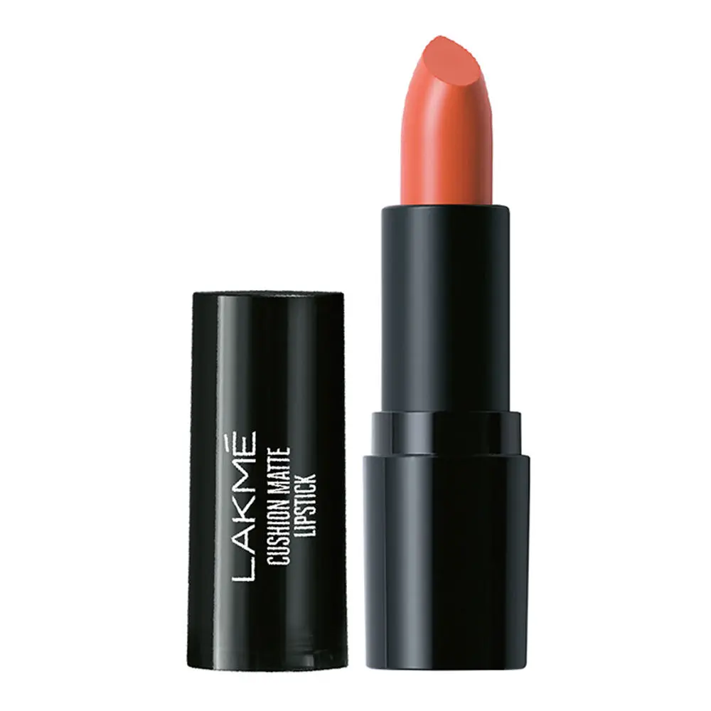 Lakme Cushion Matte Lipstick, Orange Blossom (4.5 g)