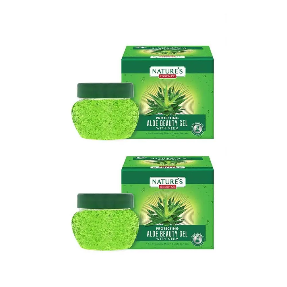 Nature's Essence Aloe Beauty Gel with Neem, 50 ml Pack of 2