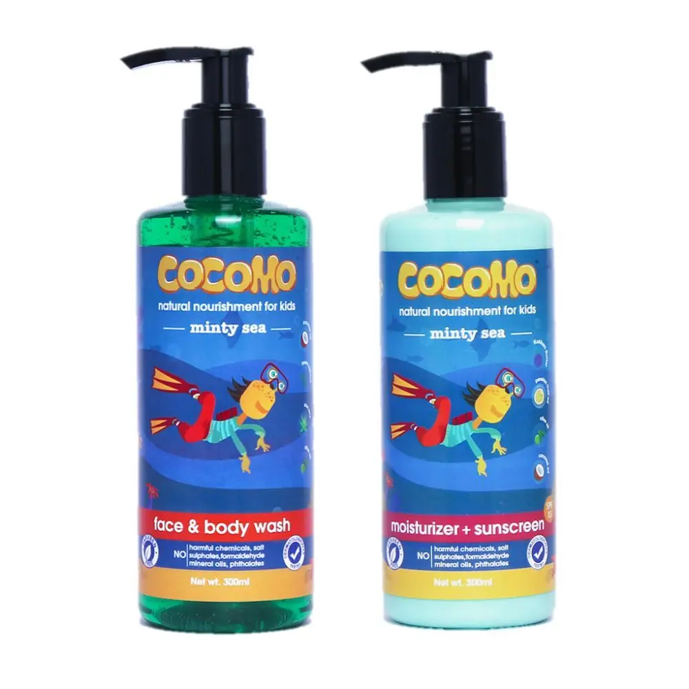 Cocomo Minty Sea Body Wash + Moisturizer 600 ml