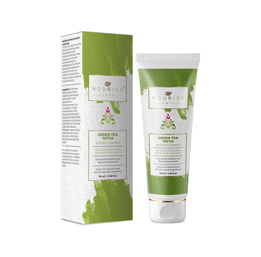 Nourish Mantra Green Tea Tatva Scrub Cleanser