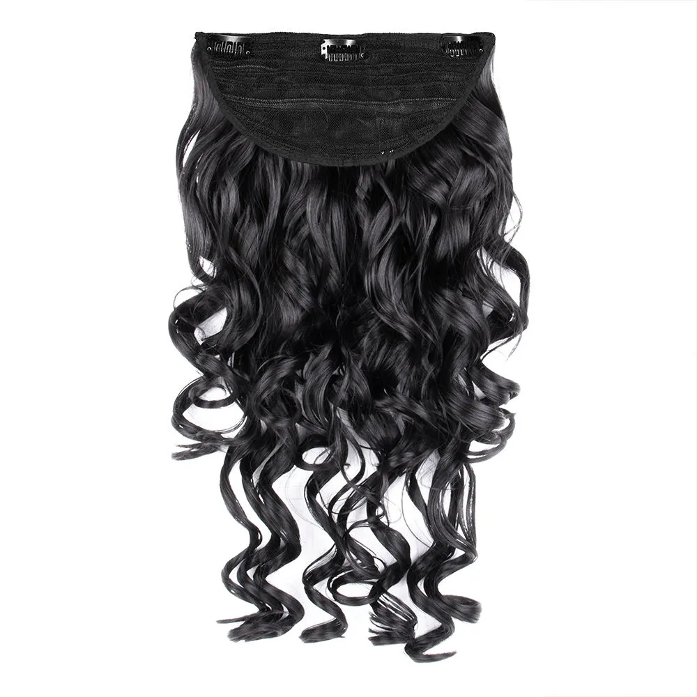 Streak Street Clip-In 24 Step Curl Jet Black Hair Extensions