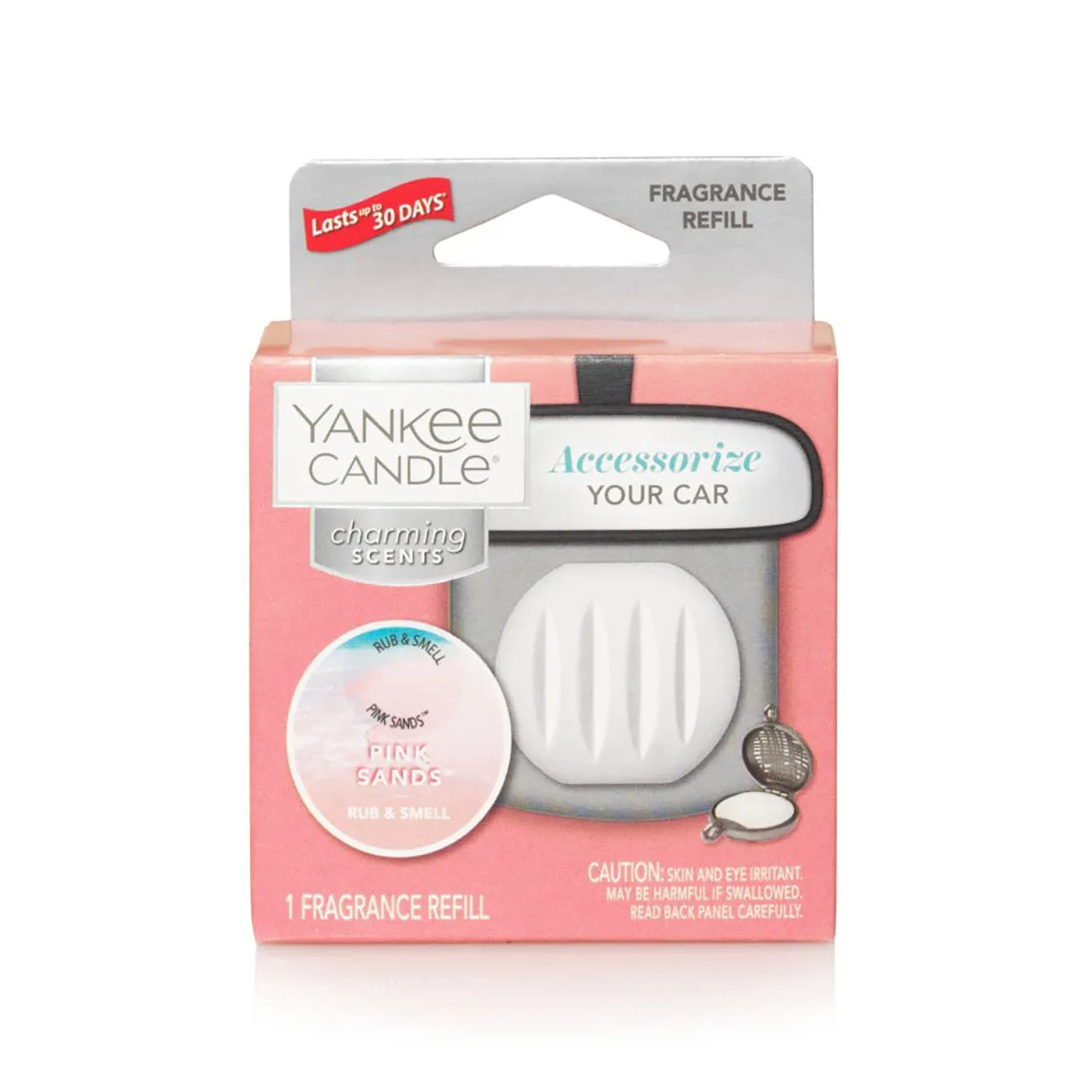 Yankee Candle Charming Scents Fragrance Pink Sands Car Air Freshener Refill