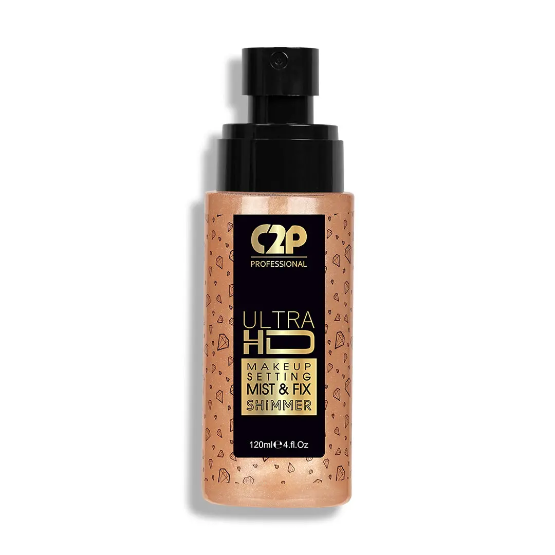 C2P Pro Ultra HD Makeup Setting Mist & Fix Shimmer - Rose Gold Retro 03