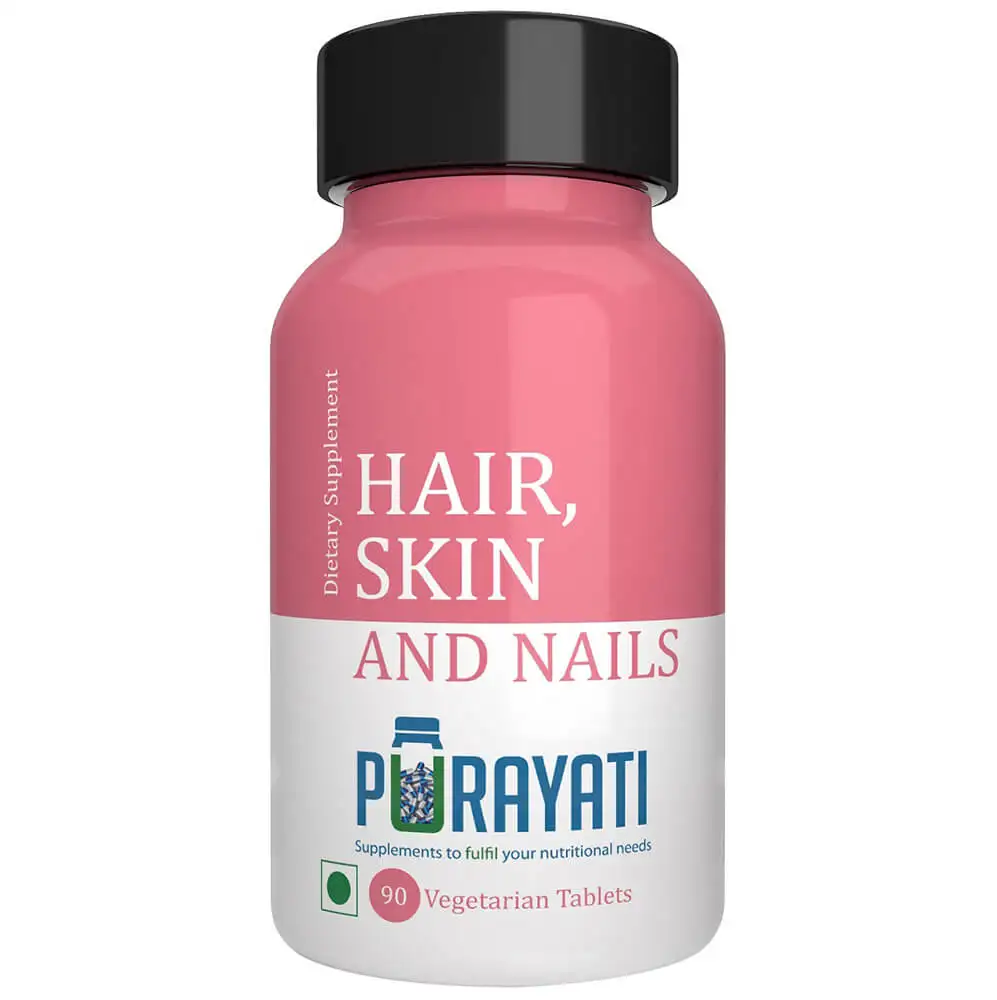 Purayati Hair Skin and Nails,  90 tablet(s)  Unflavoured