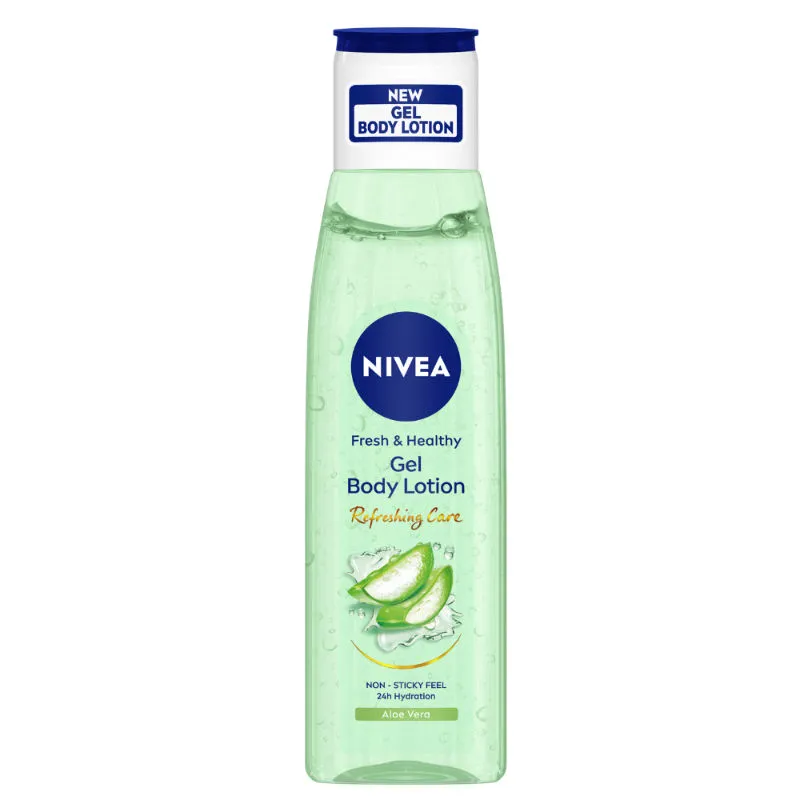 Nivea Aloe Vera Gel Body Lotion Non Sticky Feel, 24 Hours Hydration