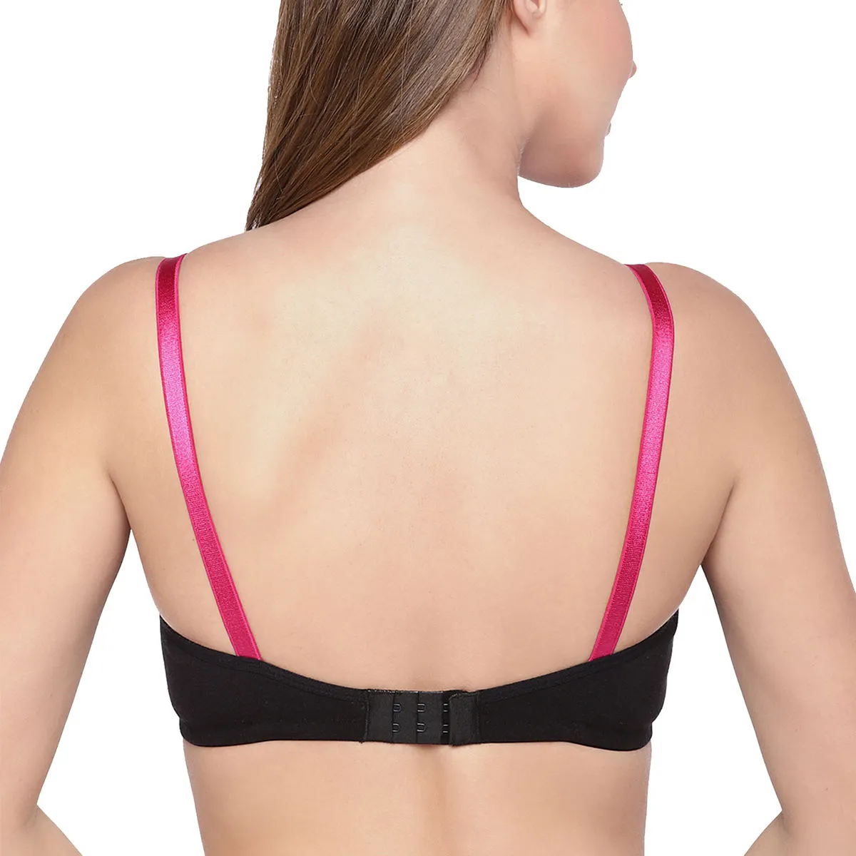 Inner Sense Organic Cotton Antimicrobial Laced Nursing Bra Pack of 3 - Multi-Color (38B)