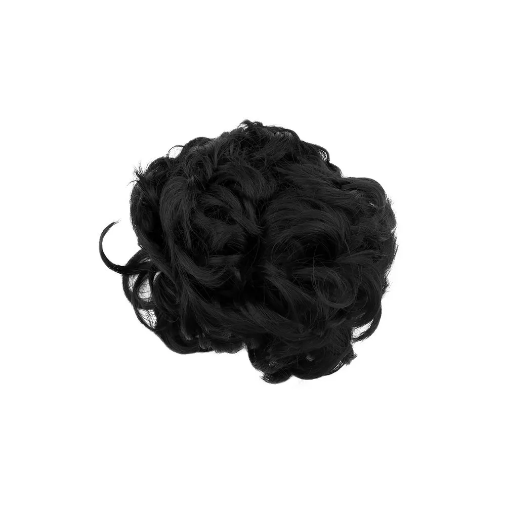 Streak Street Jet Black Messy Bun