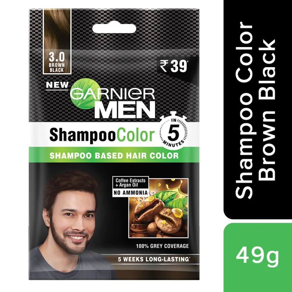 Garnier Garnier Men Shampoo Color Shade 3 Brown Black