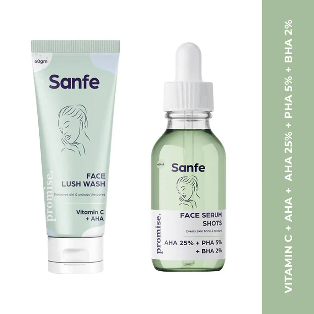 Sanfe Instant Glo Combo - Cleanser & Serum