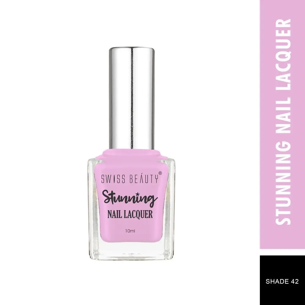 Swiss Beauty Stunning Nail Lacquer 42 Lavender Panna-Cotta (10 ml)