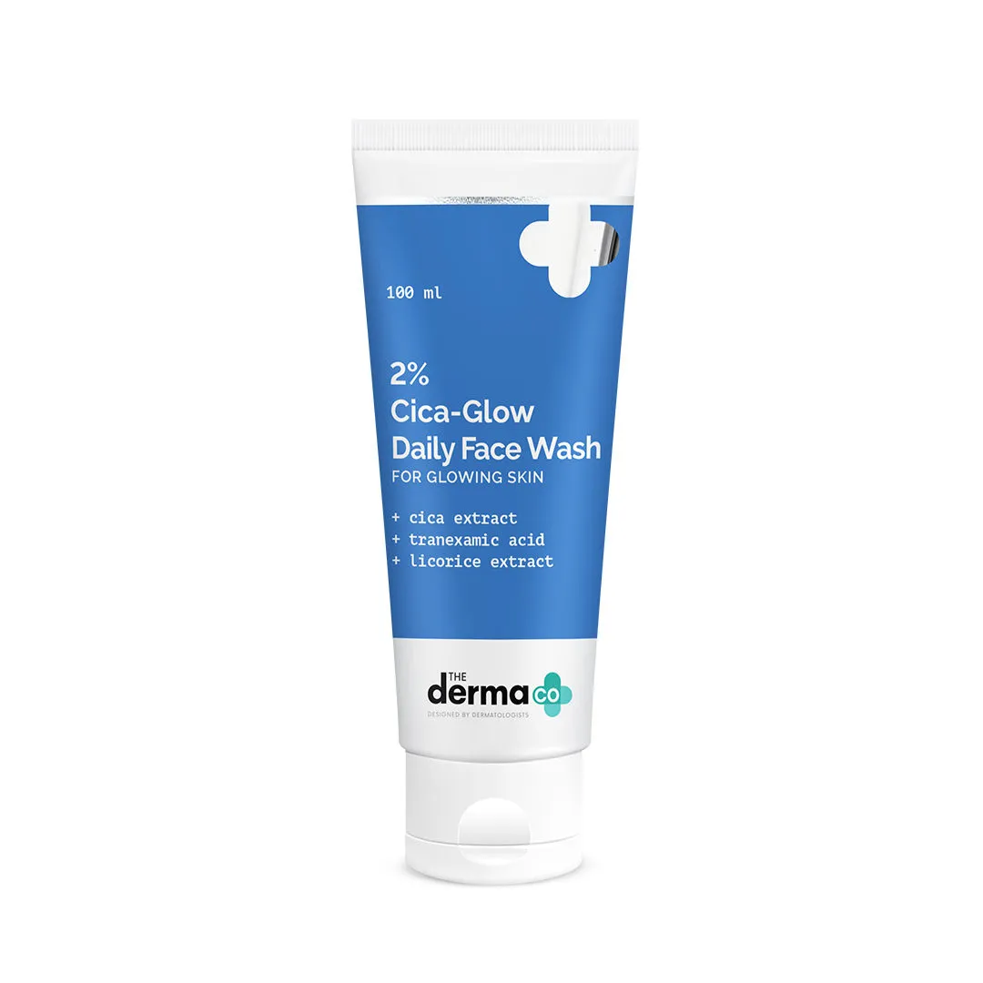 The Derma Co. 2% Cica-glow Daily Face Wash With Tranexamic Acid & Licorice Extract For Glowing Skin