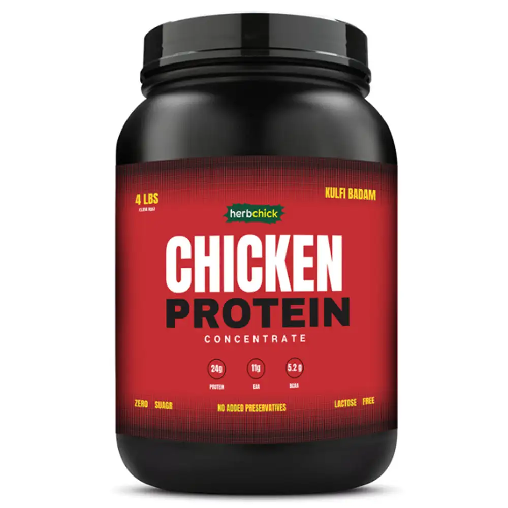 Herbchick Chicken Protein Concentrate,  4 lb  Kulfi Badam