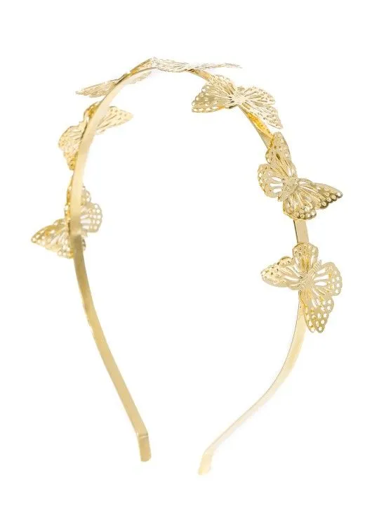 Toniq Gold-Toned Butterfly-Shaped Hairband