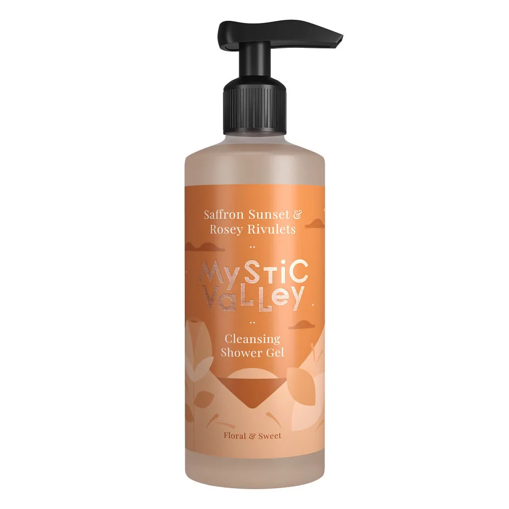 Mystic Valley Saffron Sunset & Rosey Rivulets Cleansing Shower Gel