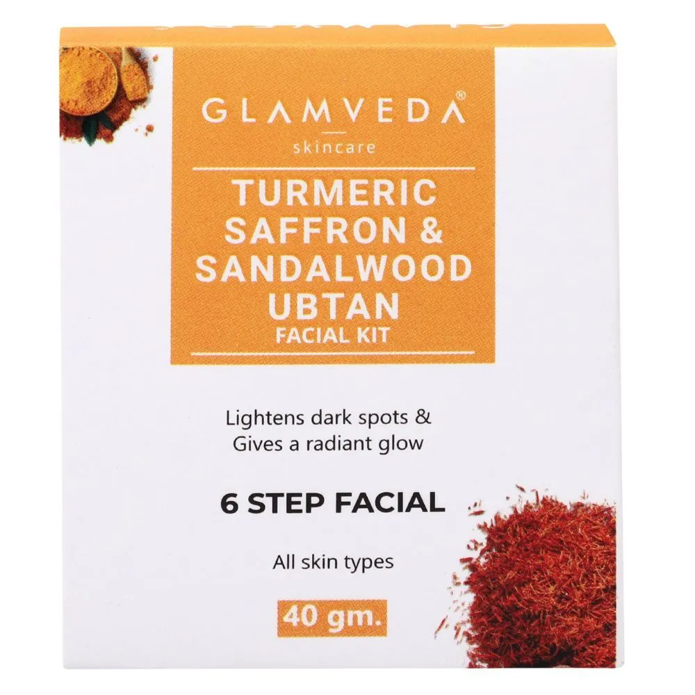 Glamveda Turmeric Saffron & Sandalwood Ubtan Facial Kit