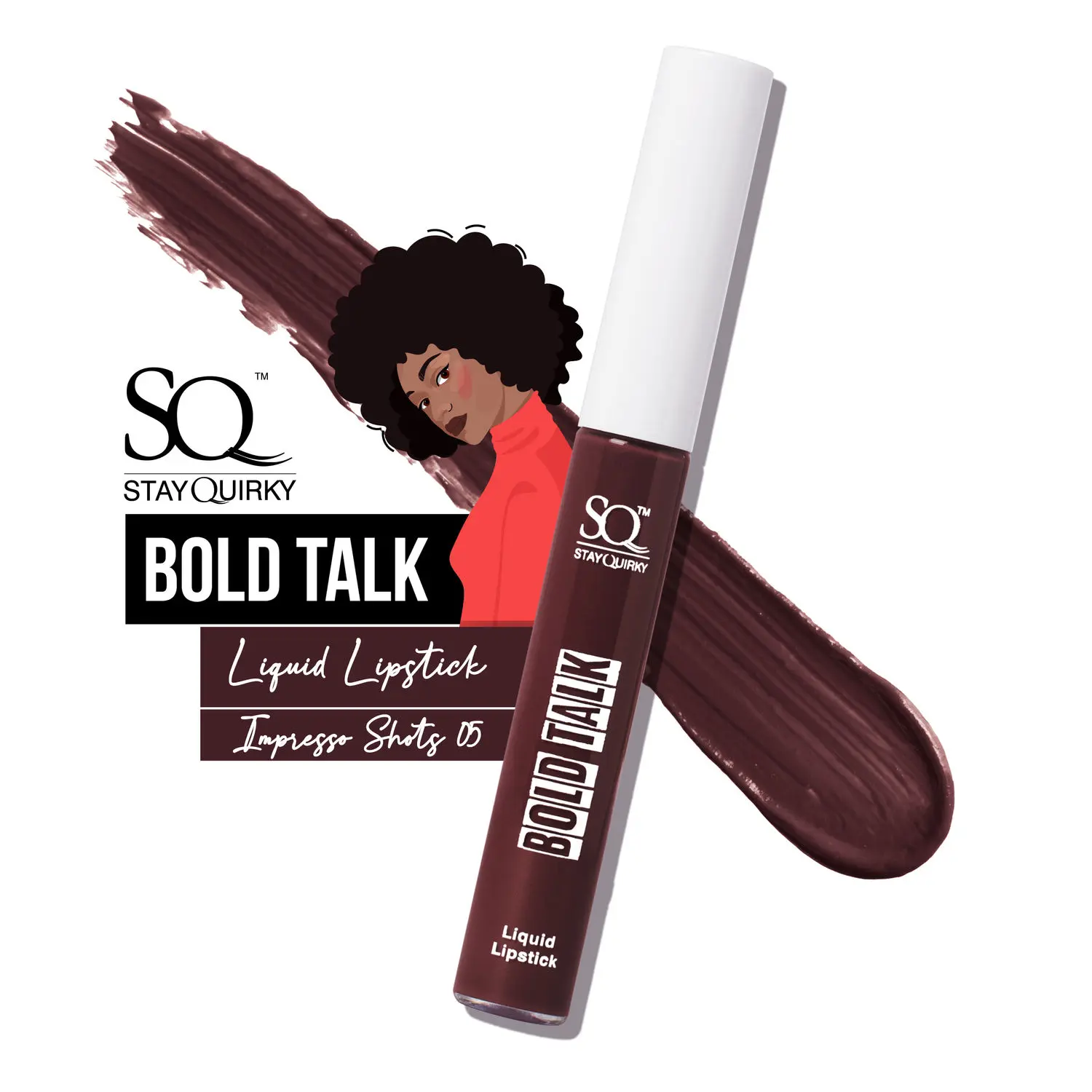 Stay Quirky Bold Talk Liquid Lipstick - Impresso Shots 05 (5.5 ml)