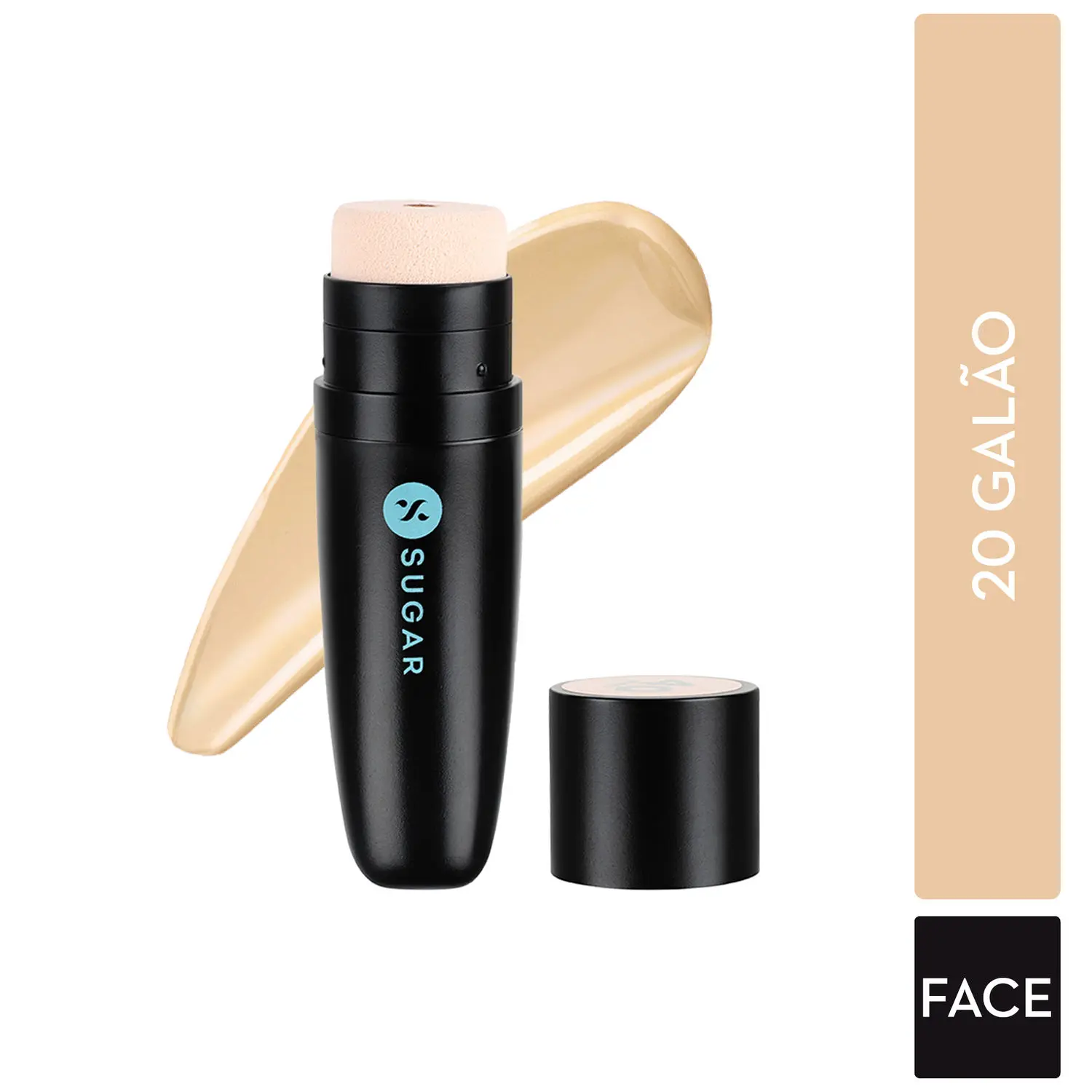 SUGAR Cosmetics Aquaholic Long-Lasting Creamy Hydrating Foundation with Built-in Cushion Applicator - 20 Galao