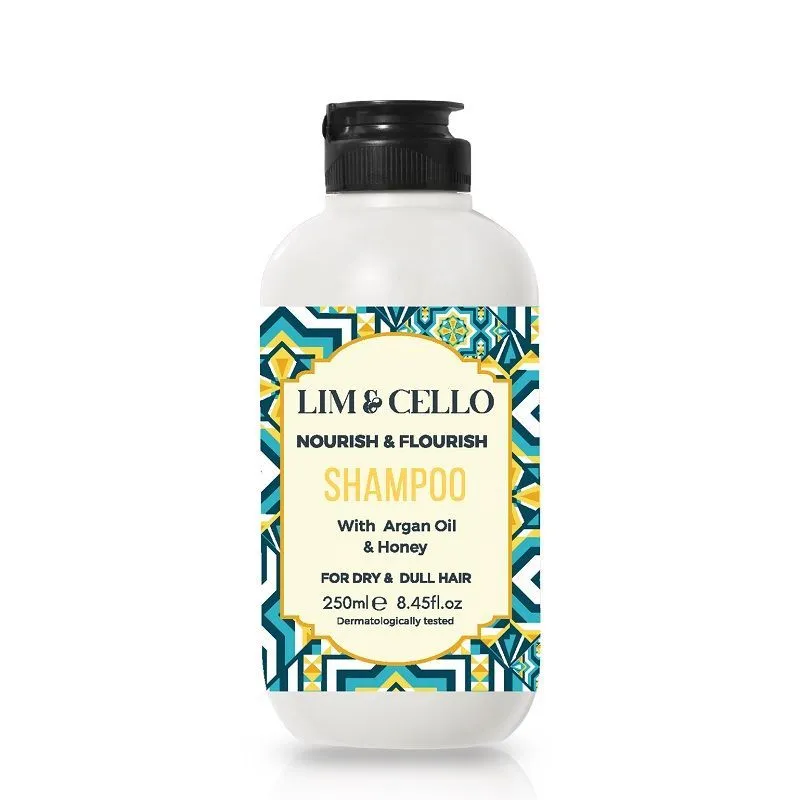 Lim & Cello Nourish & Flourish Shampoo With Argan Oil & Honey