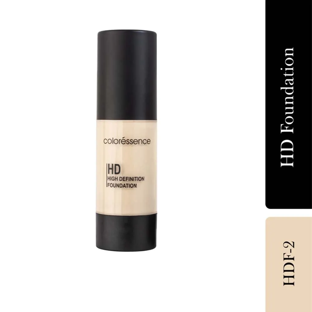 Coloressence HD Liquid Foundation Full Coverage Lightweight Long Lasting Matte Finish - HDF-2