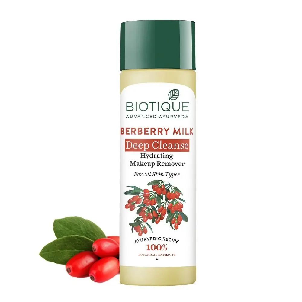 Biotique Berberry Milk Deep Cleanse Hydrating Makeup Remover (120 ml)