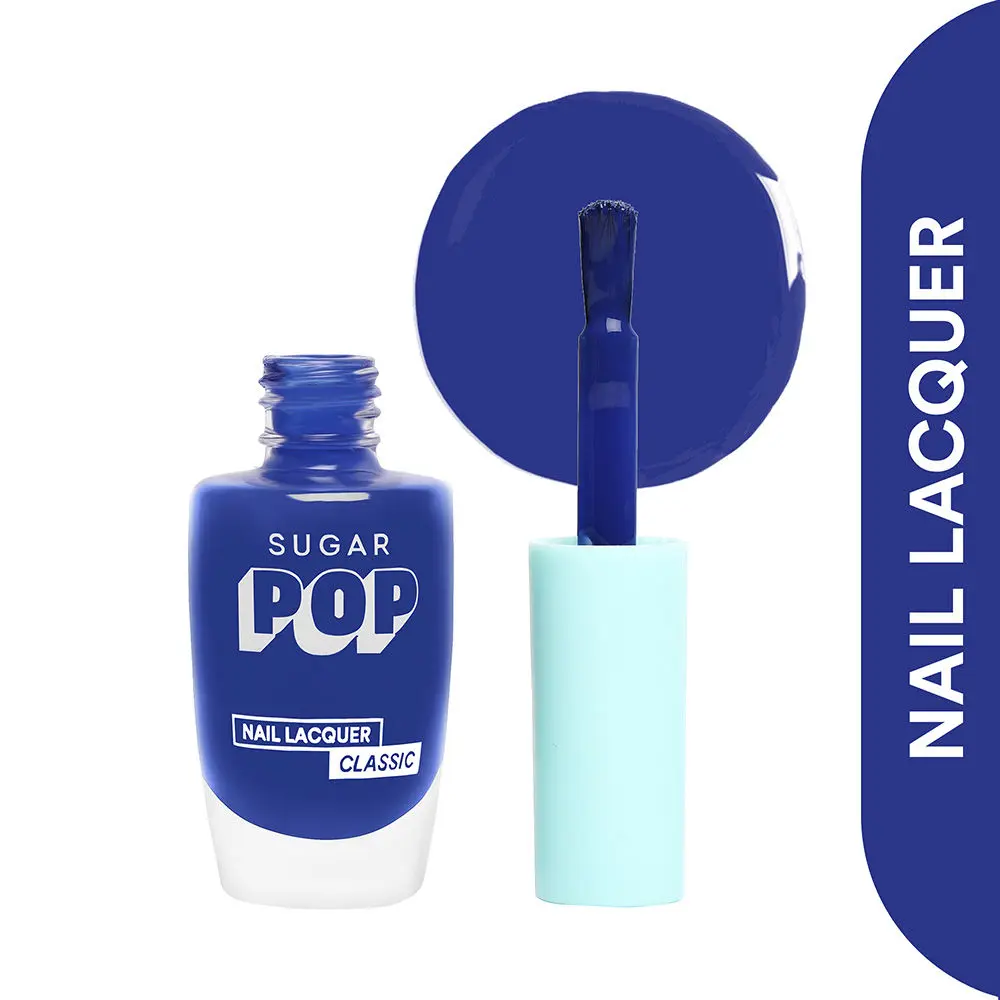 SUGAR POP Nail Lacquer - 23 Ocean Drive (Royal Blue) – 10 ml -Dries in 45 seconds l Quick-Drying, Chip-Resistant, Long Lasting l Glossy High Shine Nail Enamel / Polish for Women