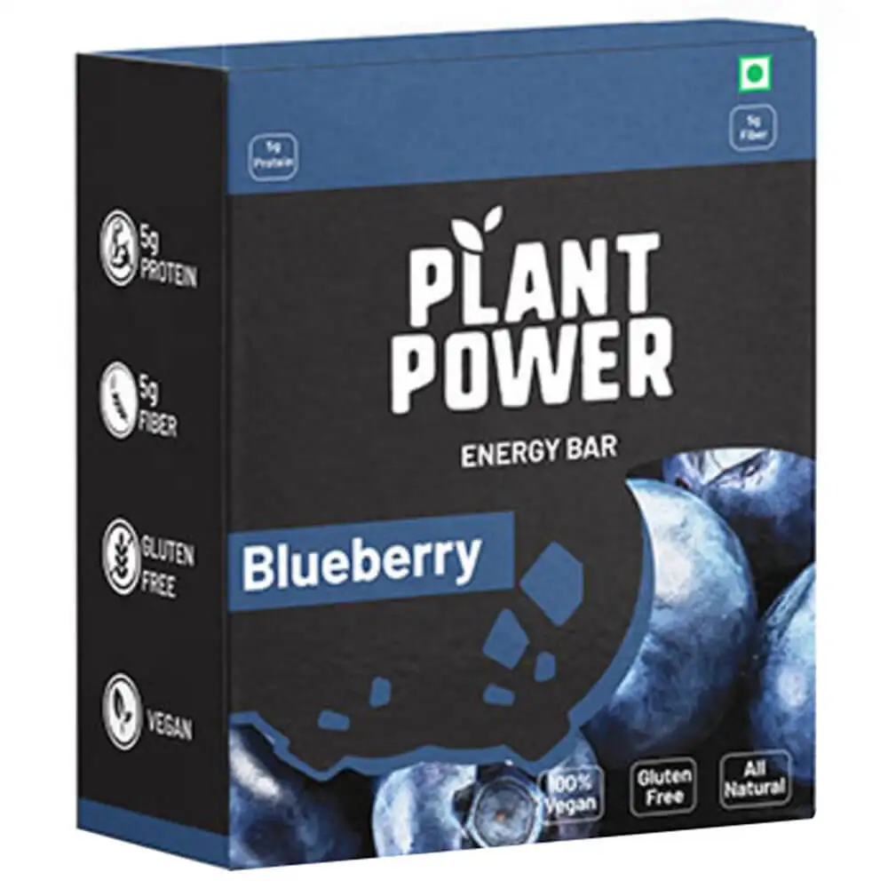 Plant Power Energy Bar,  6 bar(s)  Blueberry