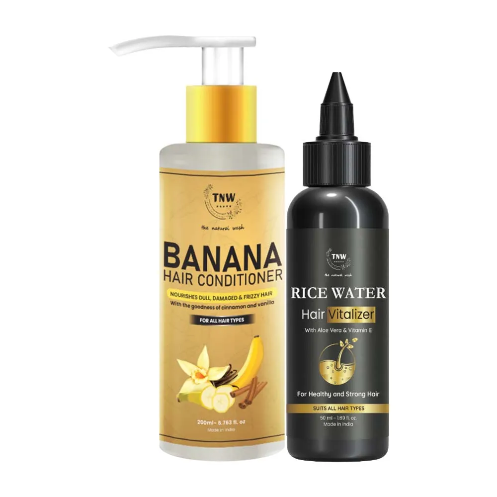 TNW The Natural Wash Banana Hair Conditioner & Hair Vitalizer Combo