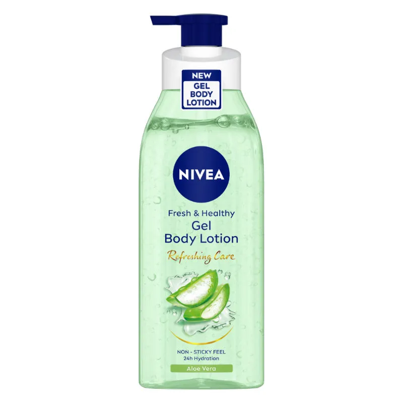 Nivea Aloe Vera Gel Body Lotion Non Sticky Feel, 24 Hours Hydration