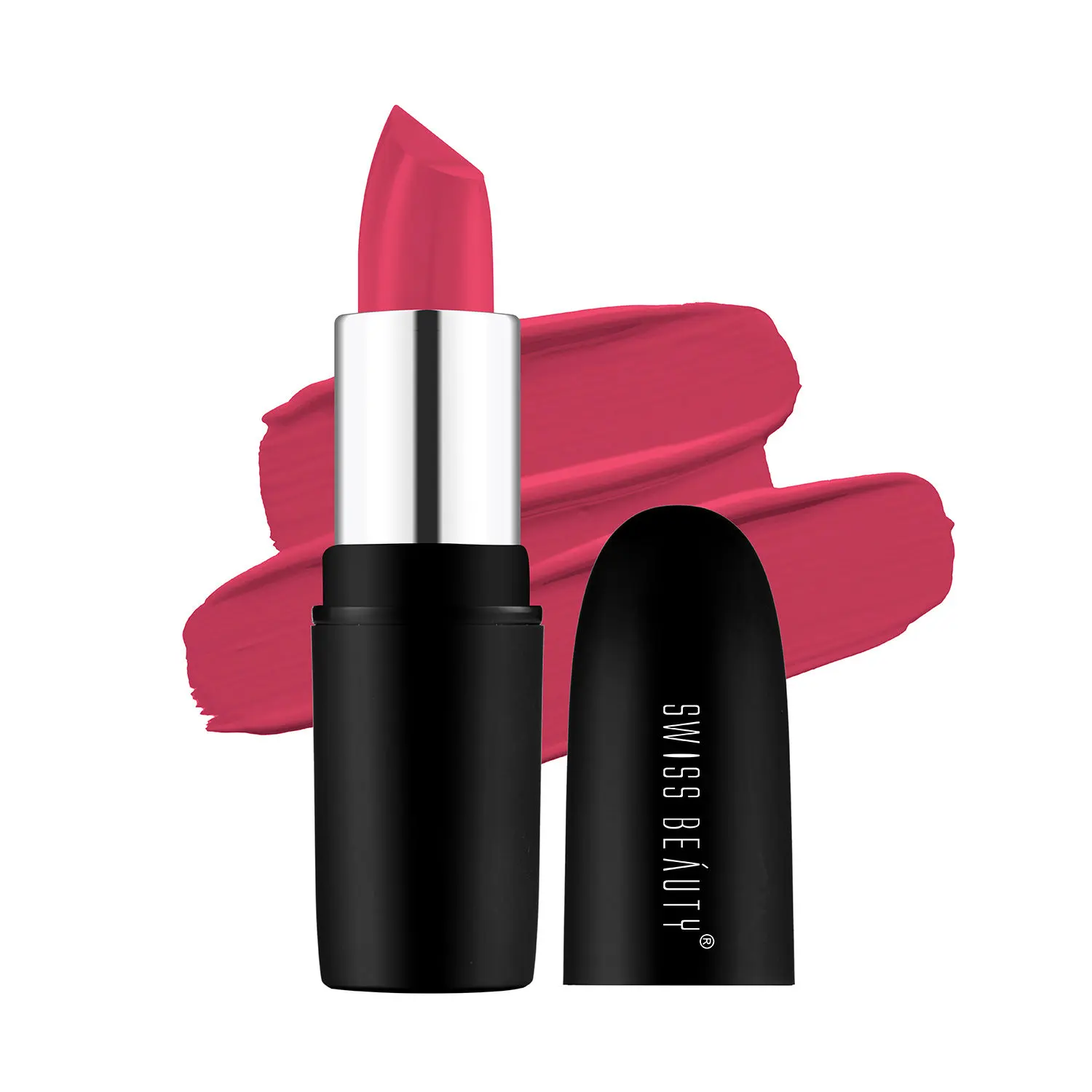 Swiss Beauty Pure Matte Lipstick - Pixie-Pink (3.8 g)