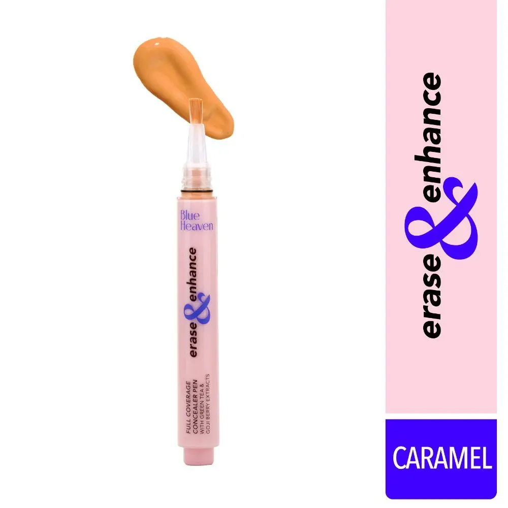 Blue Heaven Erase & Enhance Buildable Coverage Concealer Pen, Caramel