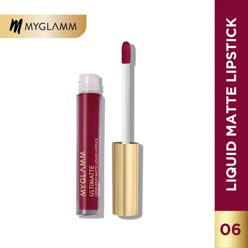 MyGlamm Ultimatte Long Stay Matte Liquid Lipstick - Berry Charmer