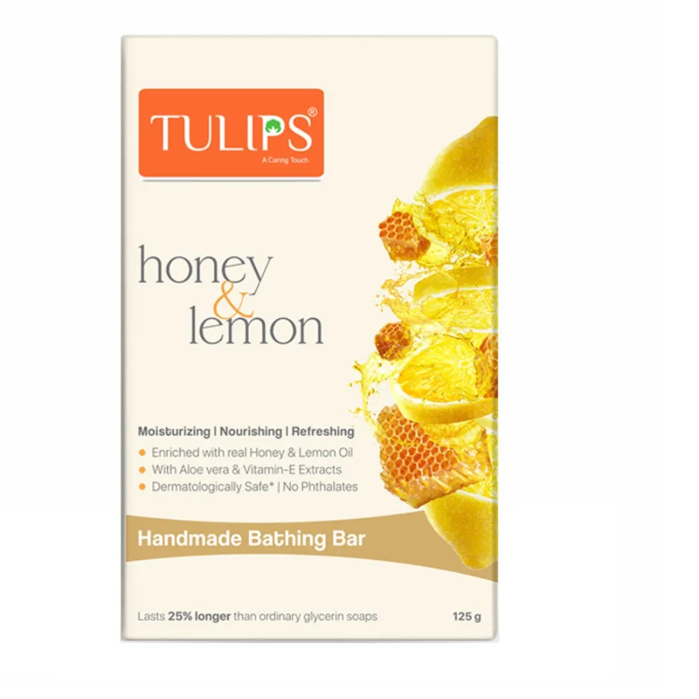 Tulips Honey & Lemon Handmade Bathing Bar