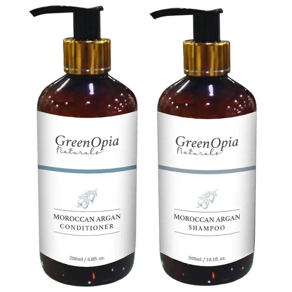 GreenOpia Moroccan Argan Shampoo + Conditioner Combo,  2 Piece(s)/Pack  for All Hair Types