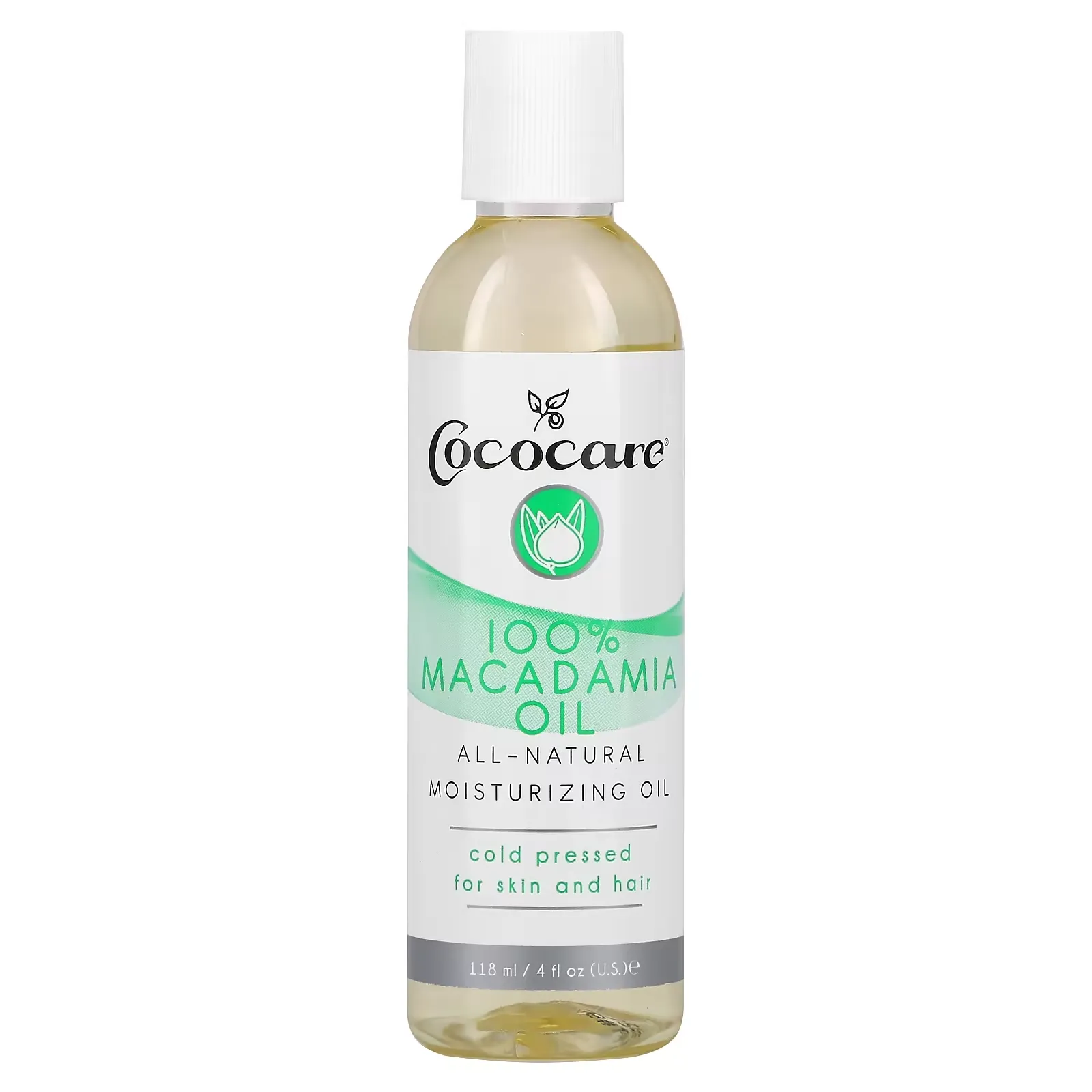 100% Macadamia Oil, 4 fl oz (118 ml)