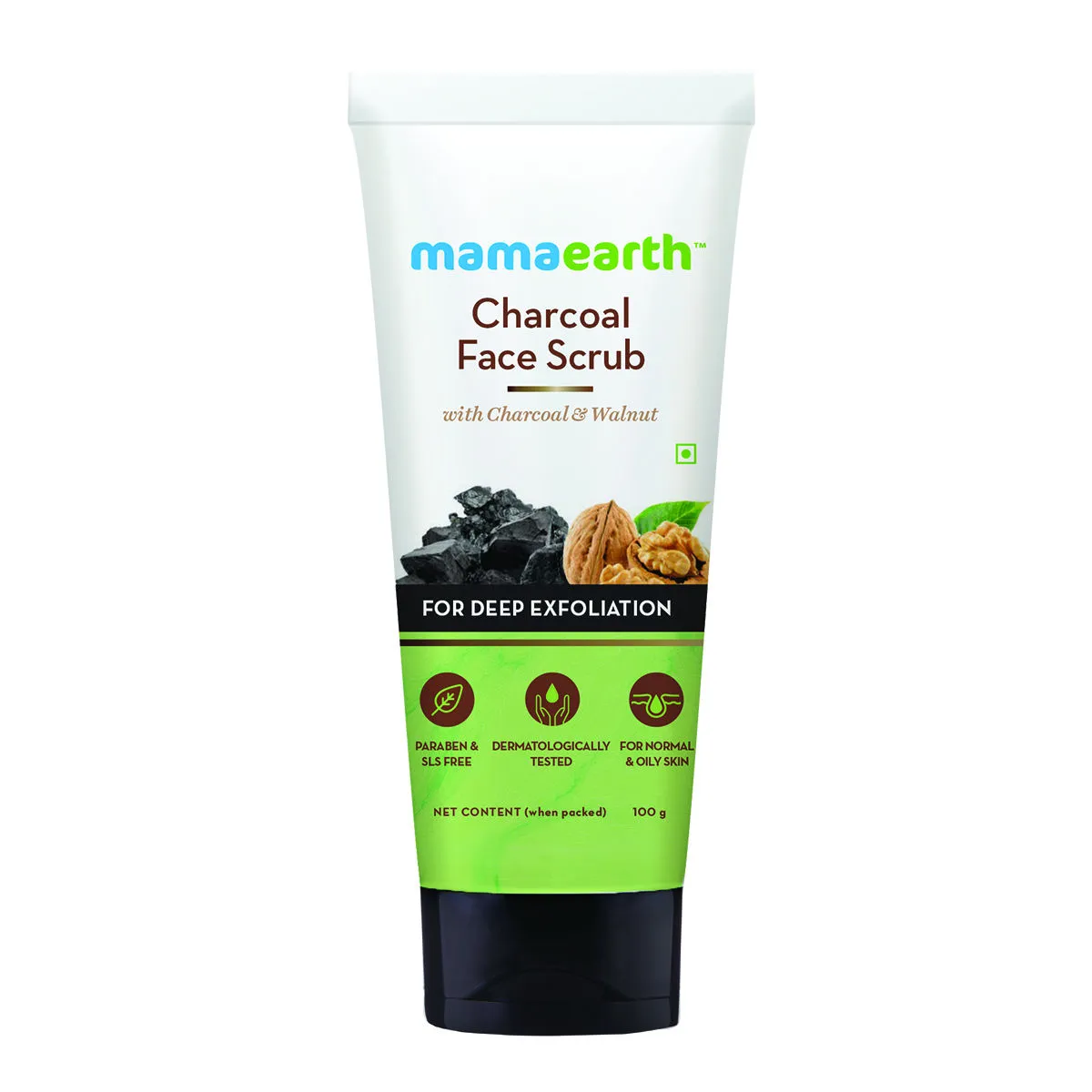 Mamaearth Charcoal Face Scrub For Oily Skin & Normal skin With Charcoal & Walnut