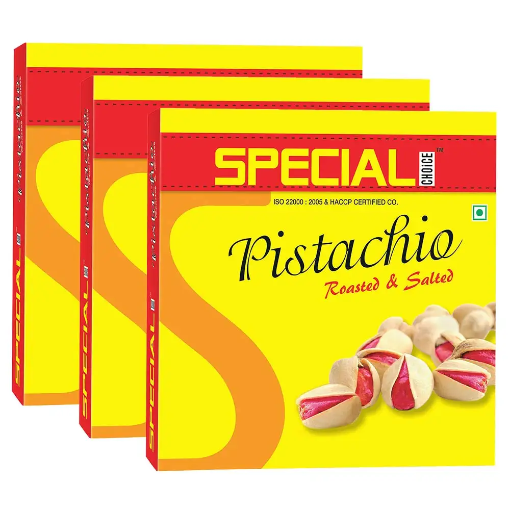 Special Choice Pistachio,  Roasted & Salted Iranian Vacuum Pack (Pack of 3)  250 g