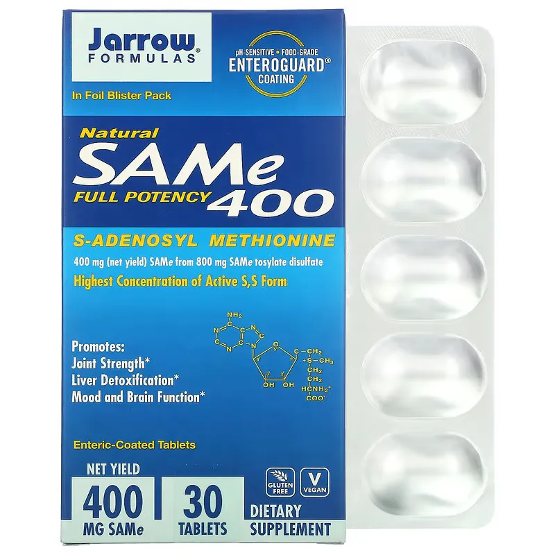 SAMe (Disulfate Tosylate), 400 mg, 30 Enteric Coated Tablets