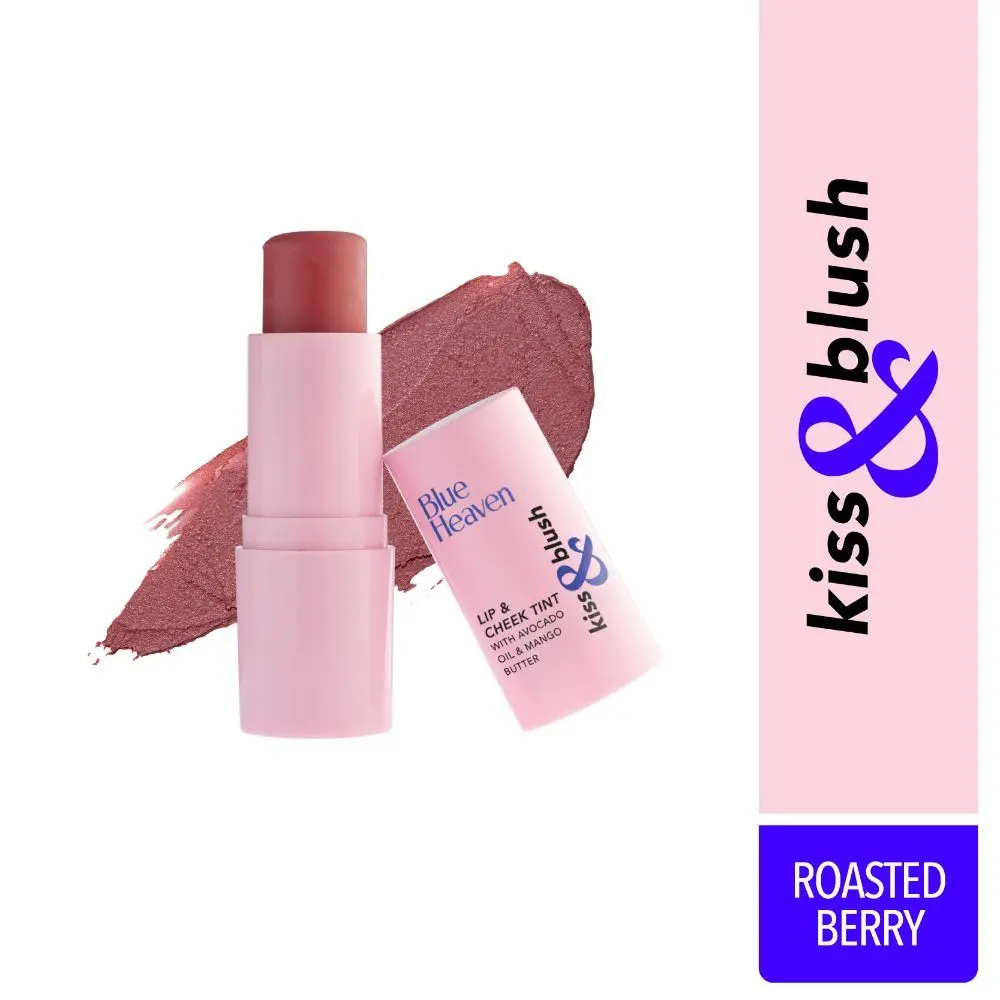 Blue Heaven Kiss & Blush Lip And Cheek Tint, Roasted Berry